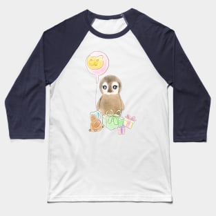 cute birthday penguin Baseball T-Shirt